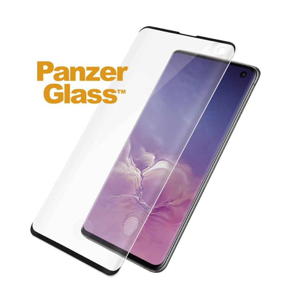 Samsung Galaxy S10 PanzerGlass Curved Glass Screen Protector - Fingeravtryck & Case Friendly - Svart