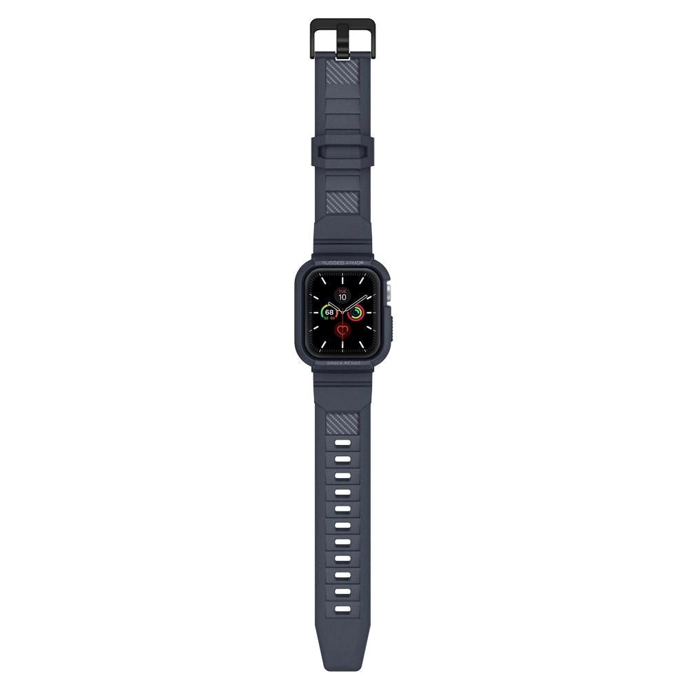 Apple Watch (44/SE/45mm) Spigen Rugged Armor Pro Skal - Charcoal Grey