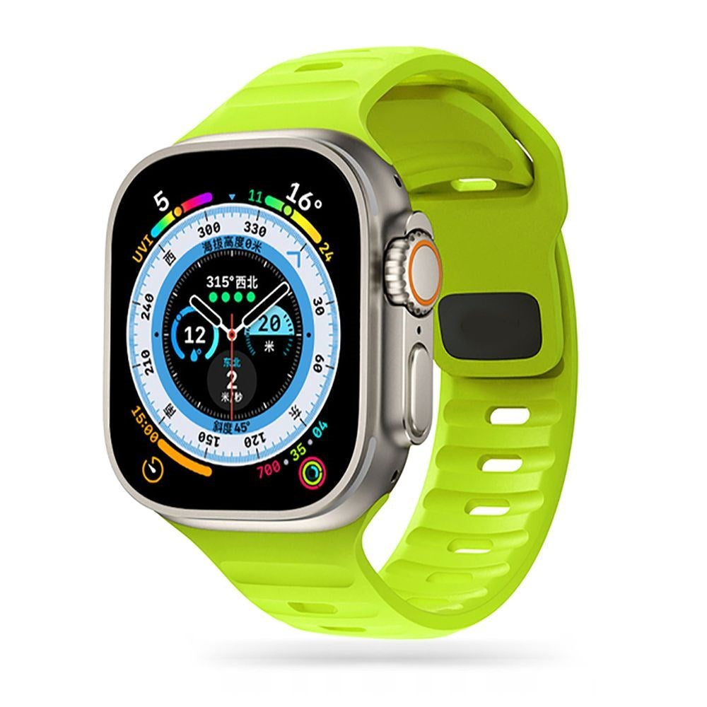 Apple Watch (38/40/SE/41/42mm) Tech-Protect Iconband Line Silikon Armband - Lime