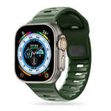 Apple Watch (42/44/SE/45/46/49mm) Iconband Tech-Protect Line Rem Silikon - Army Green