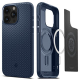 iPhone 15 Pro Spigen Mag Armor Skal - MagSafe-kompatibelt - Navy Blue