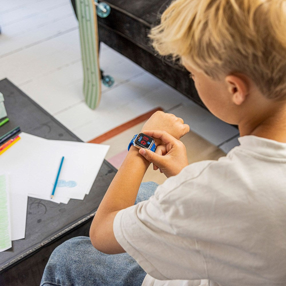 Accutime LED-Klocka för Barn med Justerbar Rem - Paw Patrol