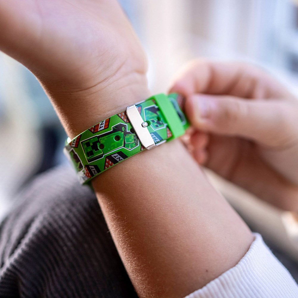 Accutime LED-Klocka för Barn med Justerbar Rem - Minecraft V2