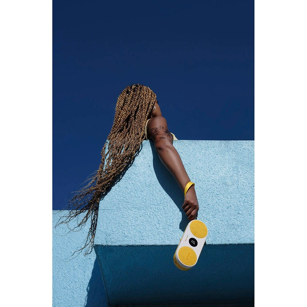 Polaroid Player P2 Bärbar Bluetooth Högtalare - Vit / Gul