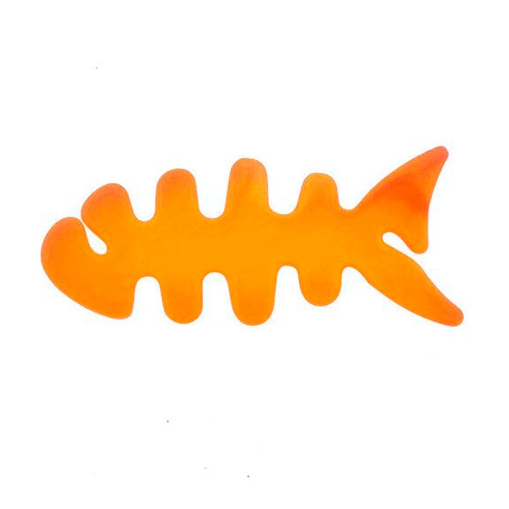 Plast Mini Kabelrulle - Fisk - Orange