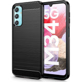 Samsung Galaxy M34 (5G) / F34 (5G) Tech-Protect Flexibelt Carbon Plastskal - Svart