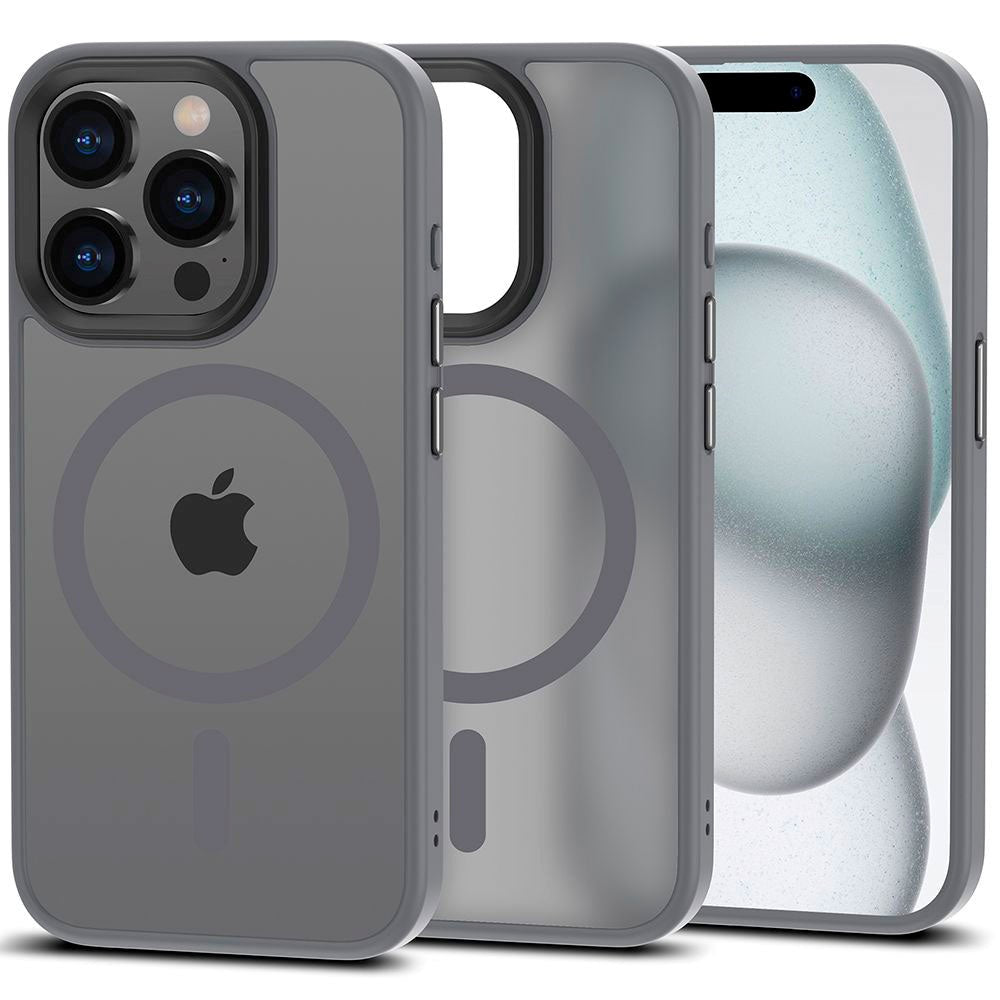 iPhone 15 Pro Tech-Protect Magmat Skal - MagSafe-Kompatibelt - Matt Ti ...