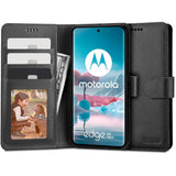 Motorola Edge 40 Neo Tech-Protect Flip Wallet m. Plånbok - Svart