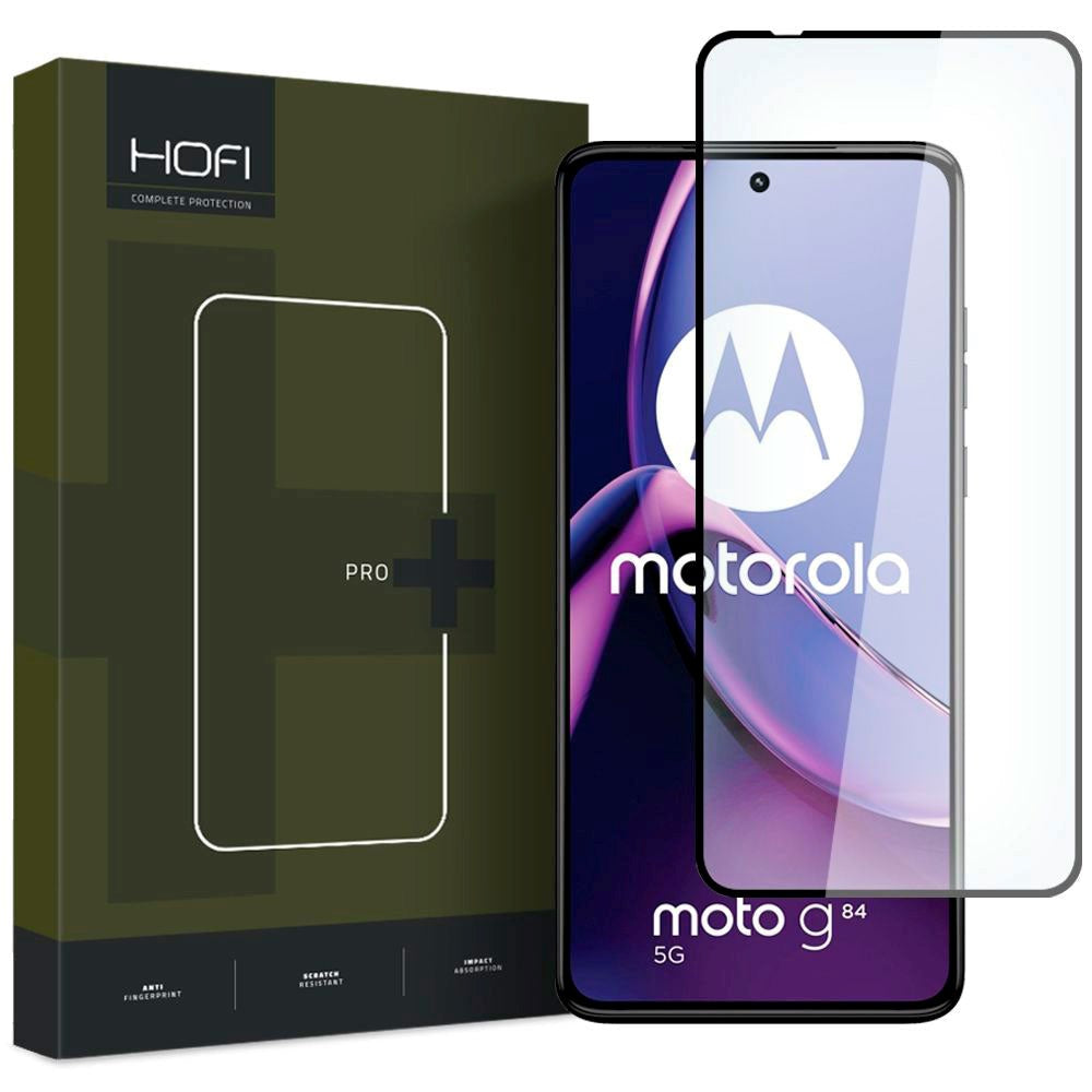 Motorola Moto G84 Hofi Glass Pro+ Skärmskydd - Case Friendly - Svart Kant