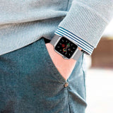 Tech-Protect Apple Watch (42/44/SE/45/46/49mm) Milanse Band i Rostfritt Stål - Stålfärgad