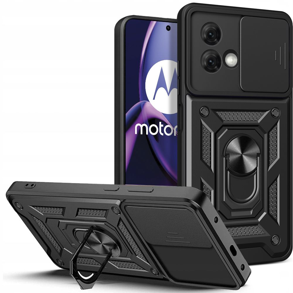 Motorola Moto G84 5G Tech-Protect Camshield Hantverkar Skal - Svart