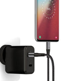 Alogisk 3A USB-A till USB-C-kabel 30 cm-Svart