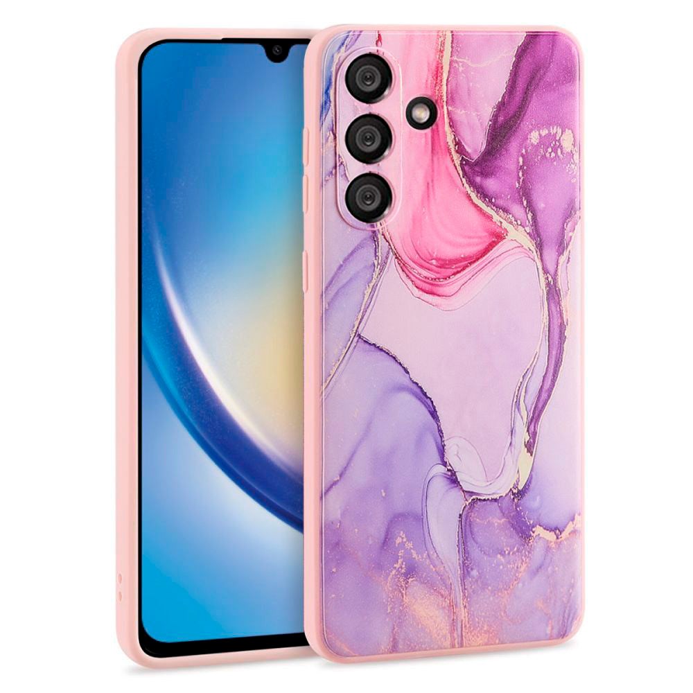 Samsung Galaxy A14 (5G) Tech-Protect Skal Flexibel Plast - Colorful Marble