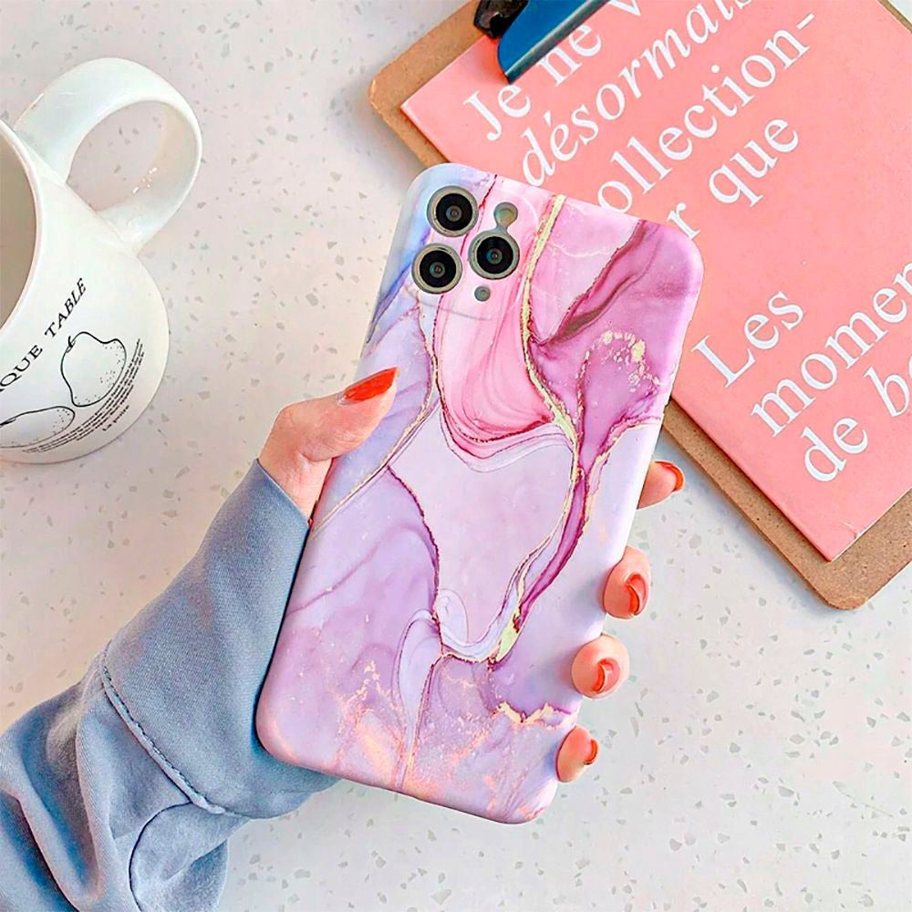 Samsung Galaxy A14 (5G) Tech-Protect Skal Flexibel Plast - Colorful Marble