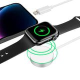 Tech-Protect Ultraboost Laddningskabel för Apple Watch (2,5W) och iPhone (12W) - 1,5m - Vit