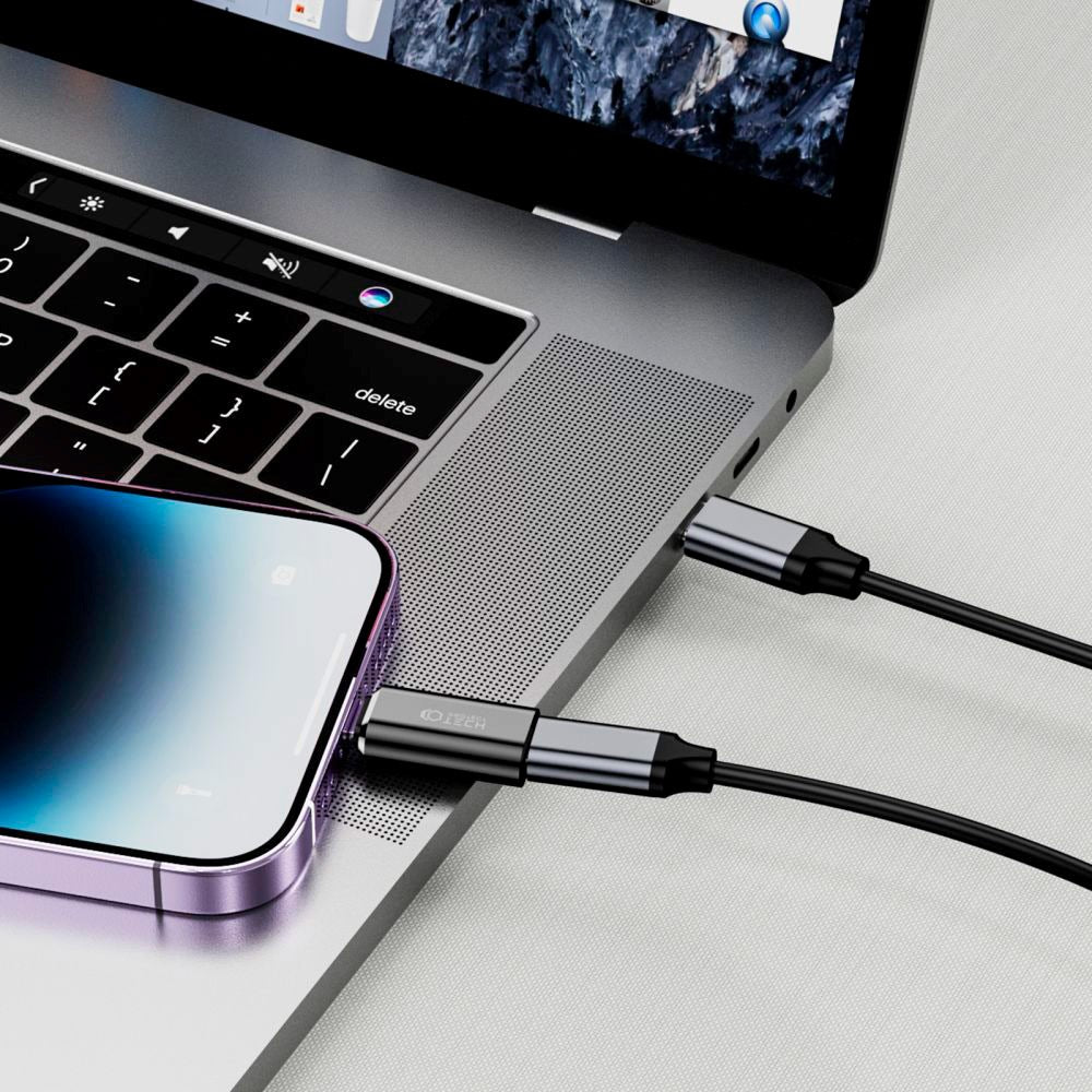 Tech-Protect Lightning till USB-C Adapter - Svart