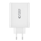 Tech-Protect Network PD GaN 100W Väggladdare med 3 x USB-C & 1 x USB-A - Vit