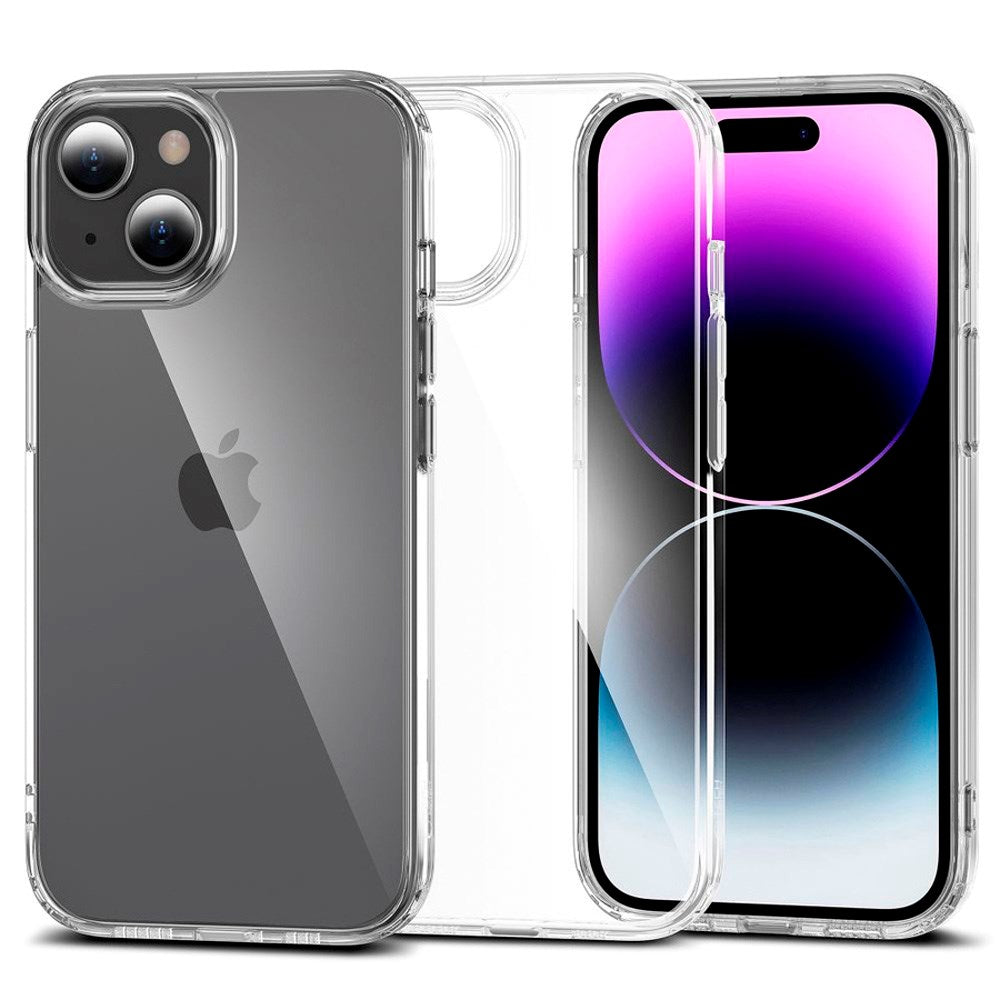 iPhone 15 Plus Tech-Protect Flexair Hybrid Skal - Genomskinlig