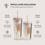 Burga Termomugg m. Lock & Sugrör - 500ml - Serene Sunset