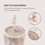 Burga Termomugg m. Lock & Sugrör - 500ml - Serene Sunset