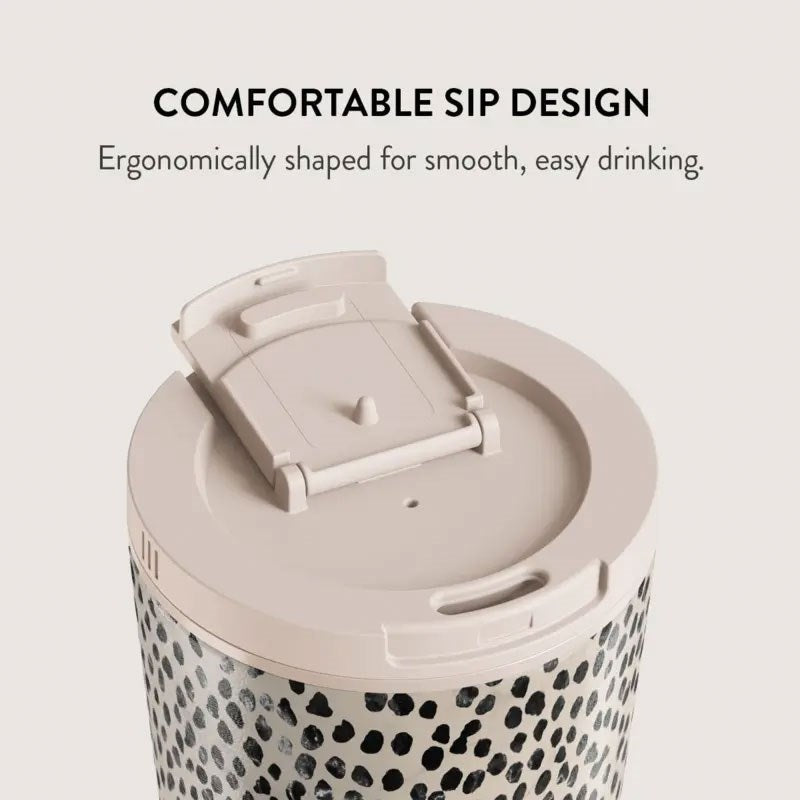 Burga Termomugg m. Lock & Sugrör - 500ml - Almond Latte