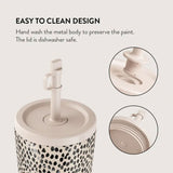 Burga Termomugg m. Lock & Sugrör - 500ml - Almond Latte