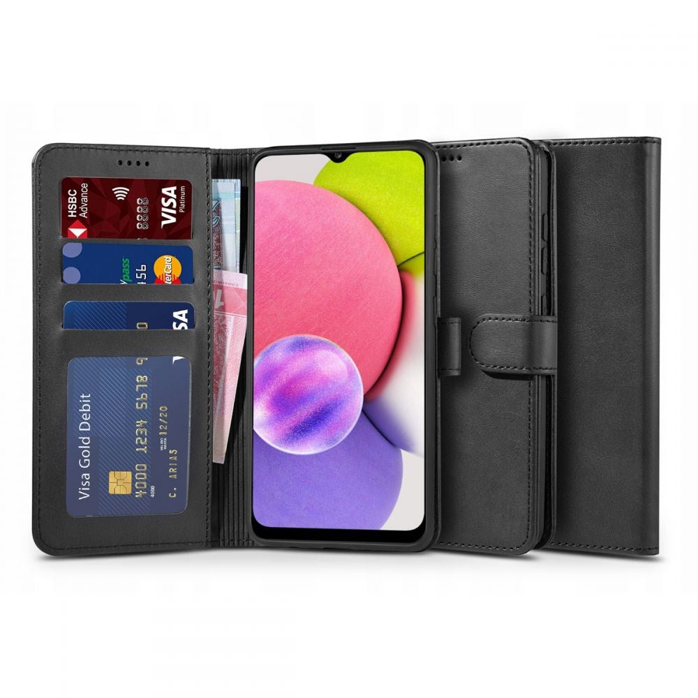 Samsung Galaxy A03S Tech-Protect Wallet 2 med plånbok - Svart