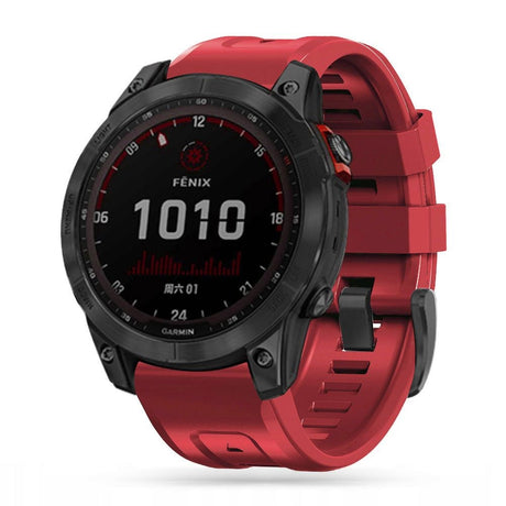 Universal Garmin 22mm Iconband Tech-Protect Line Rem Silikon - Röd