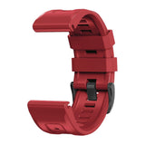 Universal Garmin 22mm QuickFit Iconband Tech-Protect Line Rem Silikon - Röd