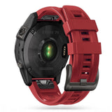 Universal Garmin 22mm QuickFit Iconband Tech-Protect Line Rem Silikon - Röd