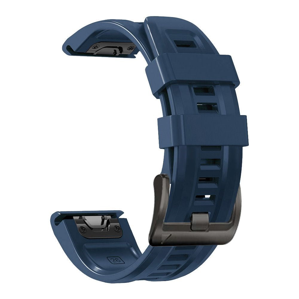 Universal Garmin 22mm QuickFit Iconband Tech-Protect Line Rem Silikon - Navy Blå