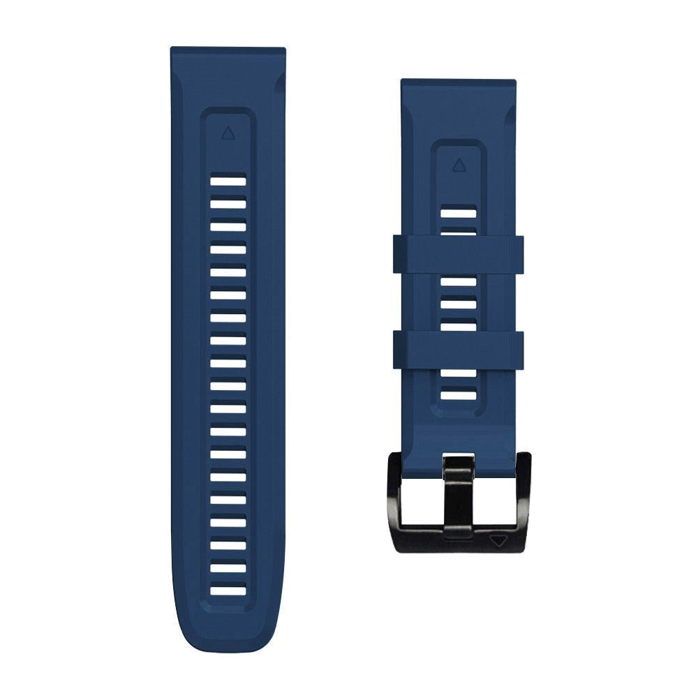 Universal Garmin 22mm QuickFit Iconband Tech-Protect Line Rem Silikon - Navy Blå