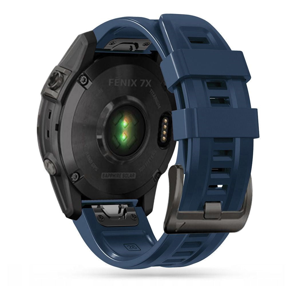 Universal Garmin 22mm QuickFit Iconband Tech-Protect Line Rem Silikon - Navy Blå