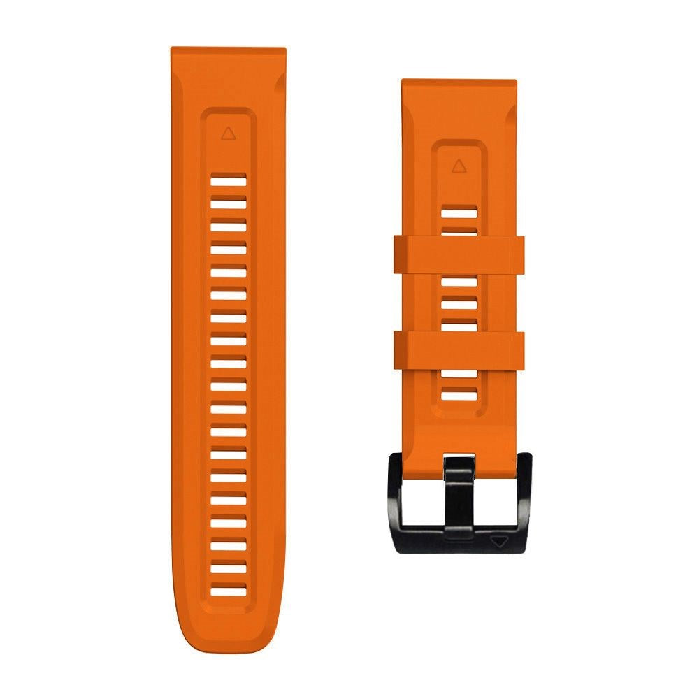 Universal Garmin 26mm QuickFit Iconband Tech-Protect Line Rem Silikon - Orange