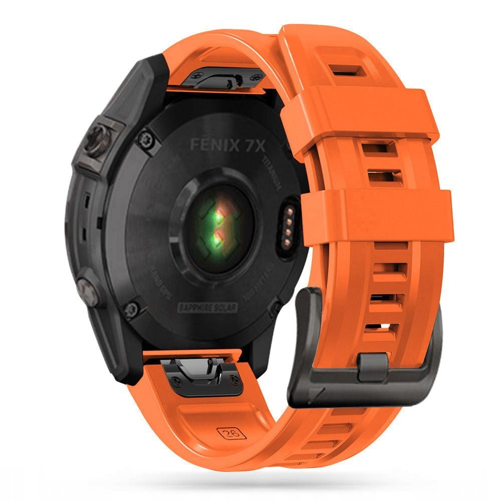 Universal Garmin 26mm QuickFit Iconband Tech-Protect Line Rem Silikon - Orange