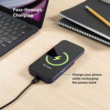 Epico UltraPack Slim 3 000 mAh Trådlös Powerbank - MagSafe / Qi2 Kompatibel - Mörkblå