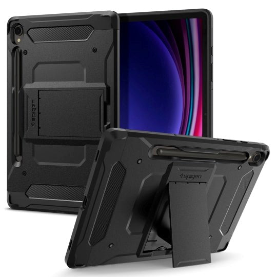 Samsung Galaxy Tab S9 Spigen Tough Armor Pro Skal m. S-Pen Holder & Kickstand - Svart