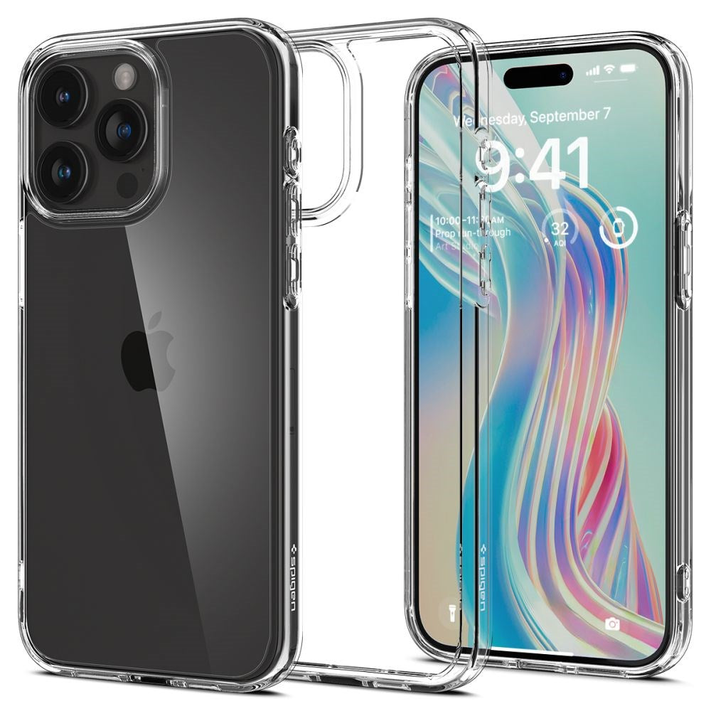 iPhone 15 Pro Max Spigen Ultra Hybrid Skal - Genomskinlig