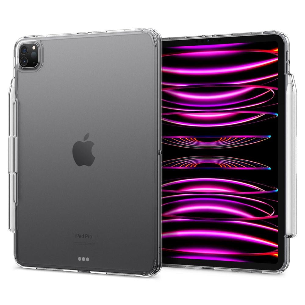 iPad Pro 11" (2022 / 2021 / 2020 / 2018) Spigen Airskin Skal med Apple Pencil Hållare - Genomskinlig