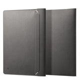 Spigen Valentinus Sleeve i Konstläder för MacBook / Laptop 15-16" (40 x 28 x 2 cm) - City Grey