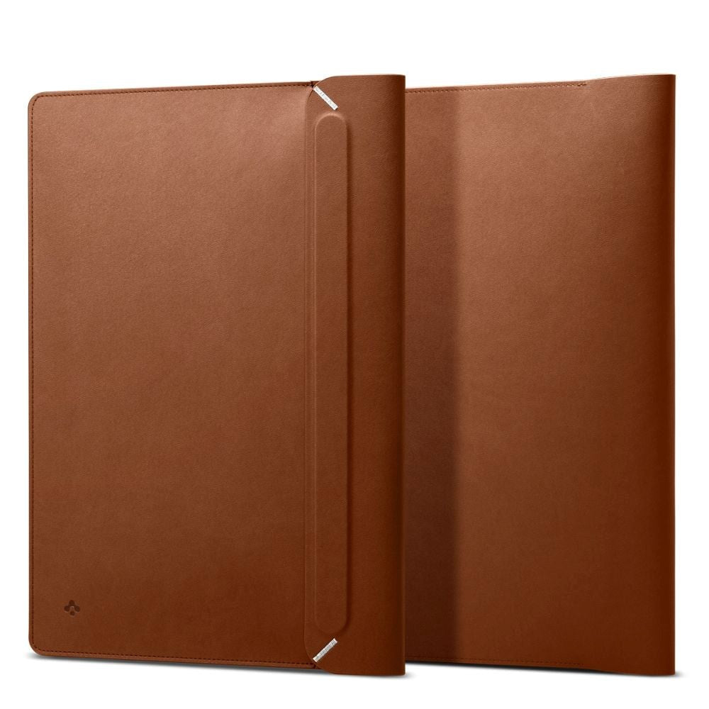 Spigen Valentinus Sleeve i Konstläder för MacBook / Laptop 15-16" (40 x 28 x 2 cm) - Classic Brown