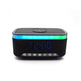 Denver ECQ-112B Väckarklocka m. Bluetooth Högtalare & Trådlös Laddning - Svart