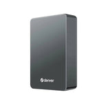 Denver PQCW-10015 Magnetisk Trådlös PowerBank - 15W / 10.000 mAh - MagSafe Kompatibel - Grå