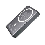 Denver PQCW-10015 Magnetisk Trådlös PowerBank - 15W / 10.000 mAh - MagSafe Kompatibel - Grå