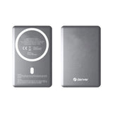 Denver PQCW-5015 15W Trådlös PowerBank - 5000 mAh - MagSafe Kompatibel - Grå