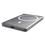 Denver PQCW-5015 15W Trådlös PowerBank - 5000 mAh - MagSafe Kompatibel - Grå