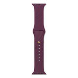 Apple Watch (42/44/SE/45/46/49mm) iDeal of Sweden Soft Swirl Silikonarmband - Storlek S/M - Velvet Plum
