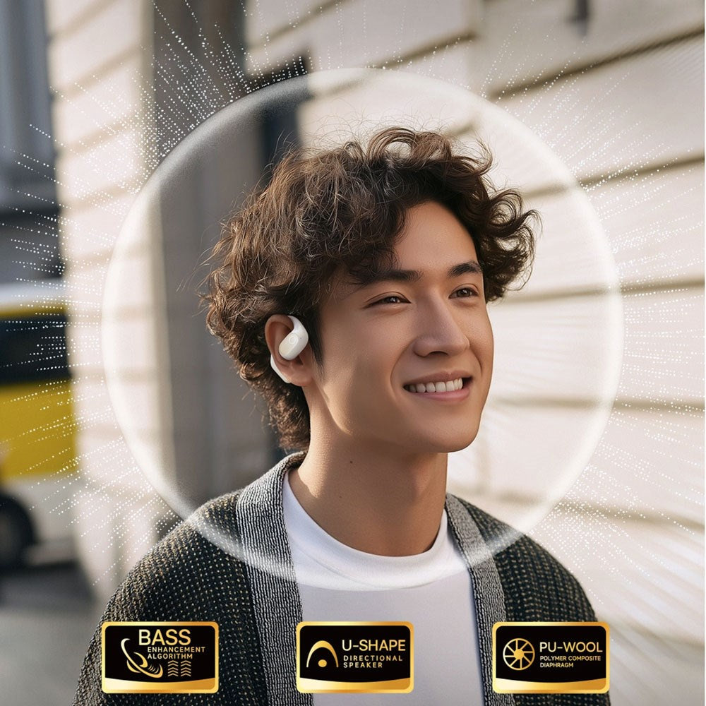 Baseus Eli 2i True Wireless Hörlurar - Open-Ear - Vit