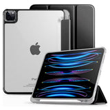 iPad Pro 12.9" (2022 / 2021 / 2020) Tech-Protect SC Hybrid Tri-fold Fodral - Svart / Genomskinlig