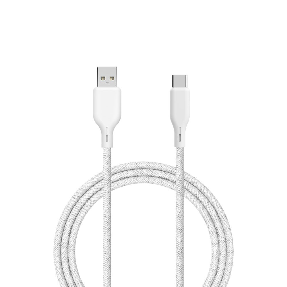 ËSSENTIALS by Upström 60W USB-A till USB-C Kabel 2.5m - Vit